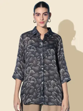 Georgette Satin Printed Shirt