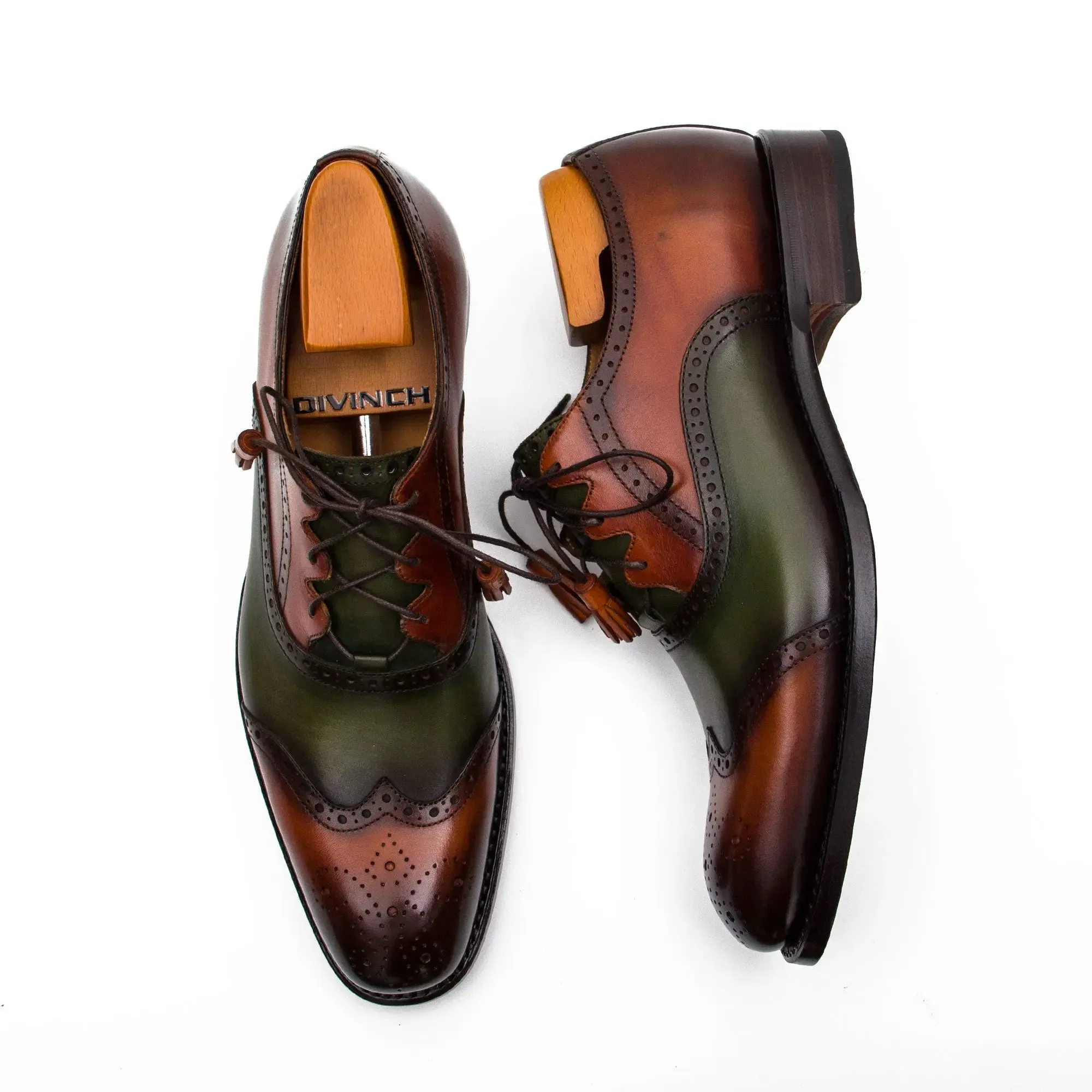 Goodyear Handmade multicolor leather oxford