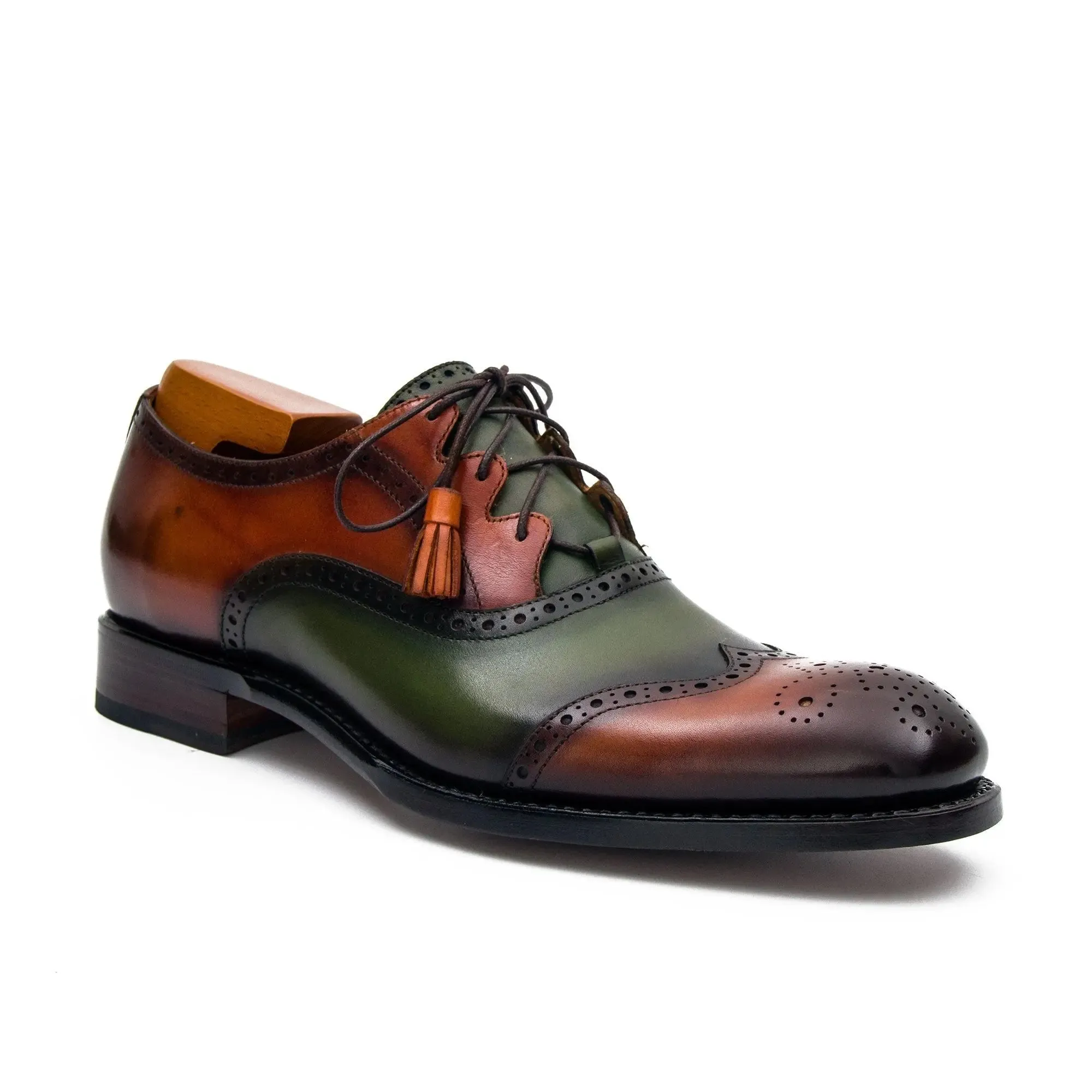 Goodyear Handmade multicolor leather oxford