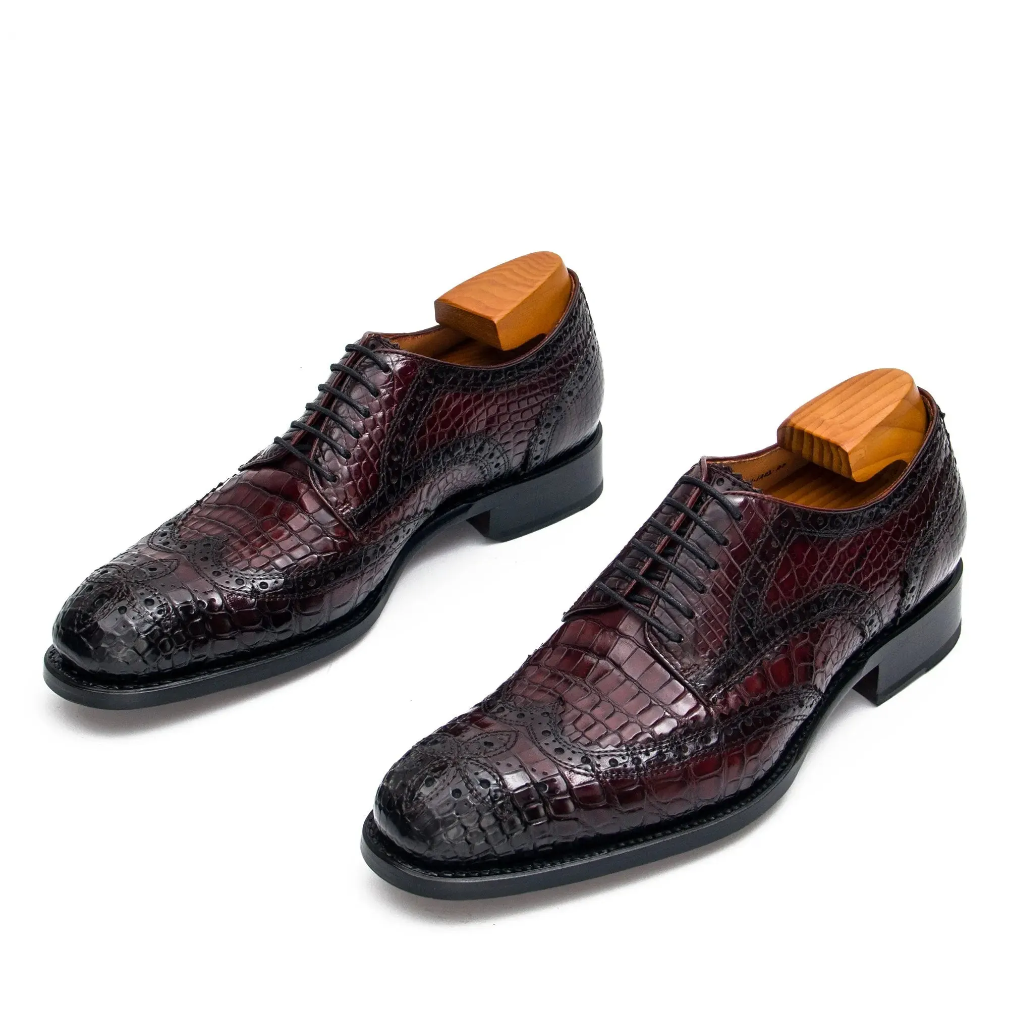 Goodyear Nile Crocodile Leather Derby Shoes