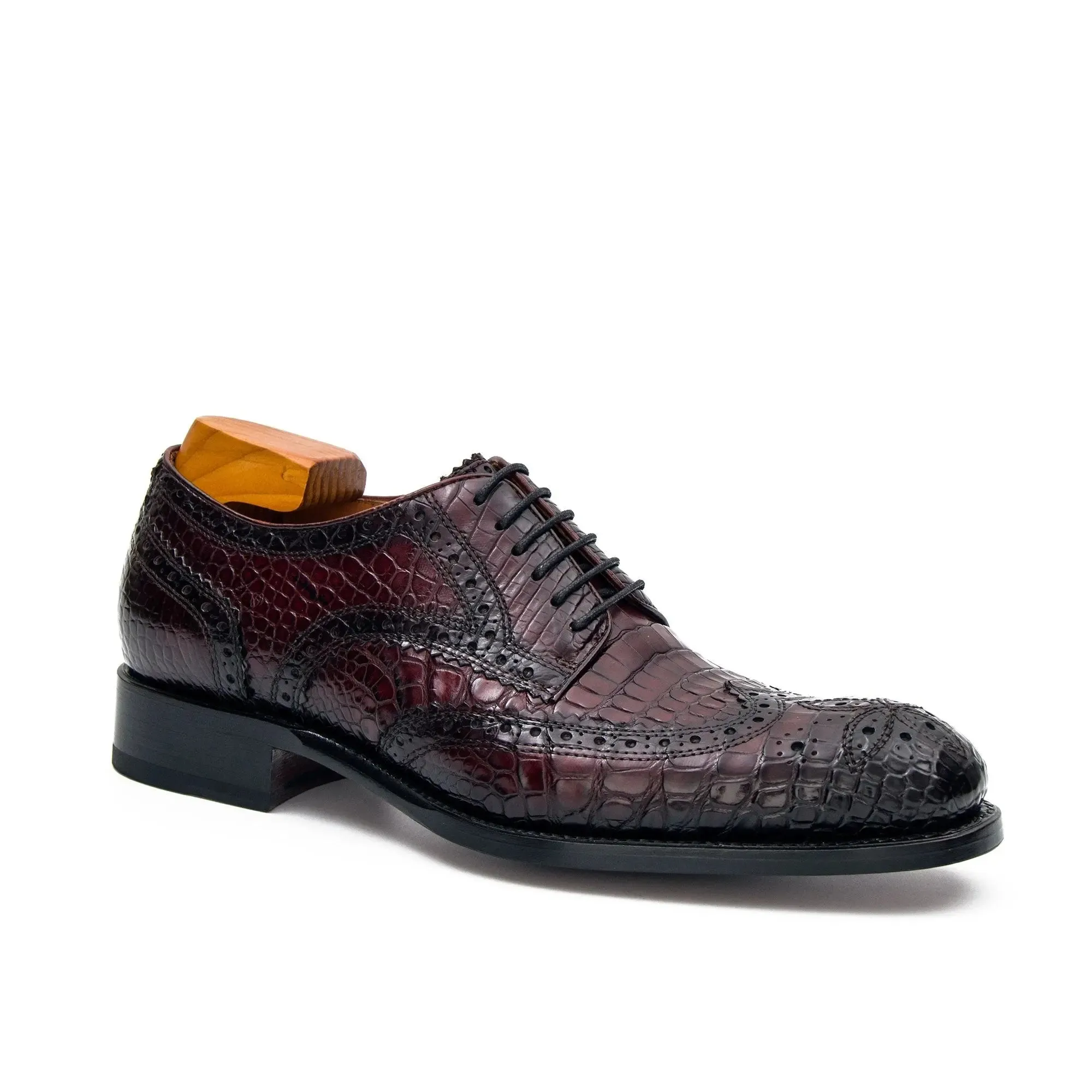 Goodyear Nile Crocodile Leather Derby Shoes