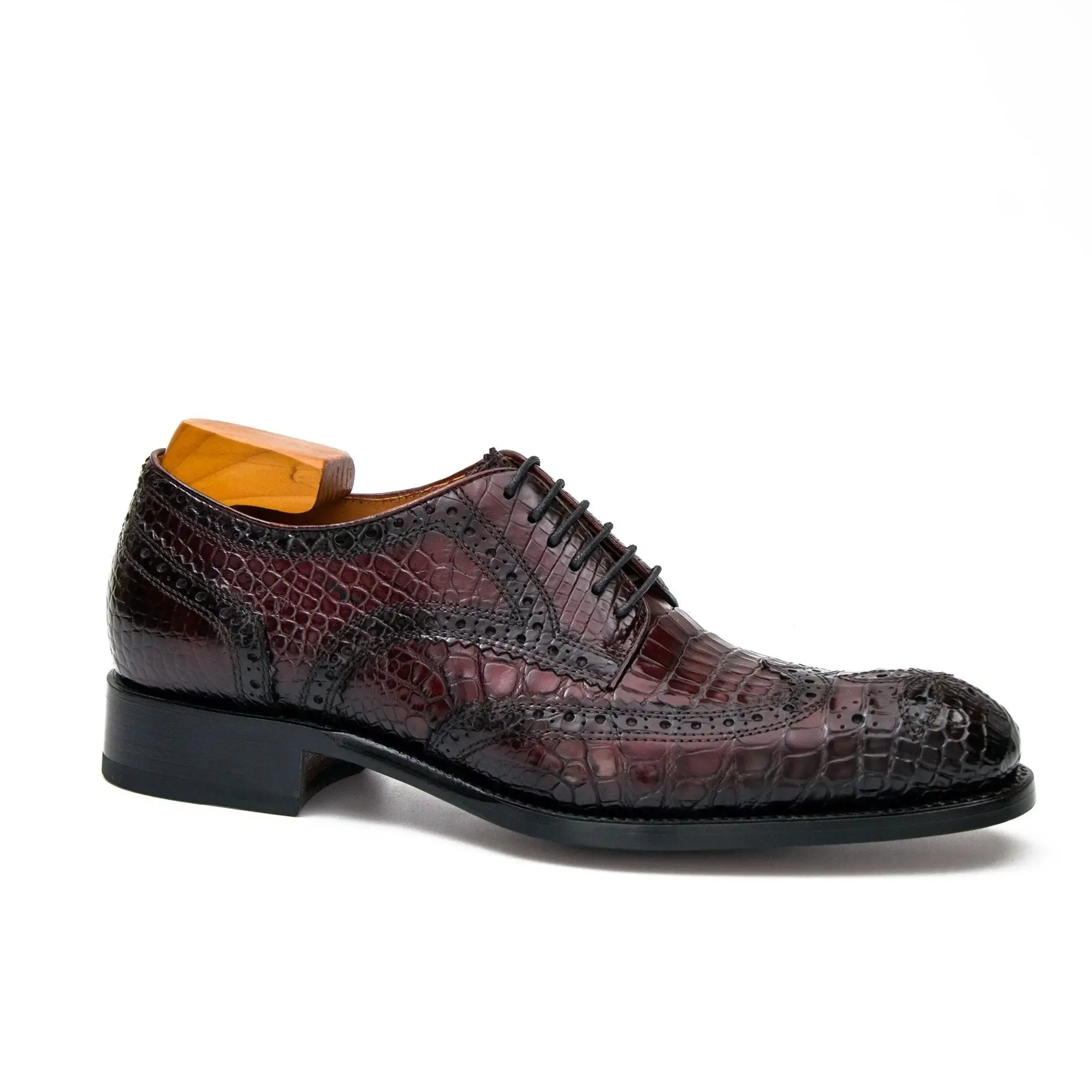 Goodyear Nile Crocodile Leather Derby Shoes