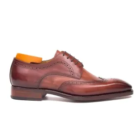 Goodyear welt derby shoes Brogue style