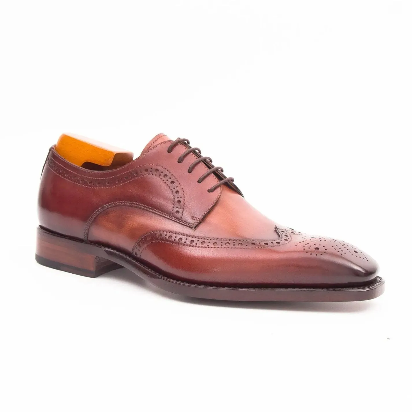 Goodyear welt derby shoes Brogue style