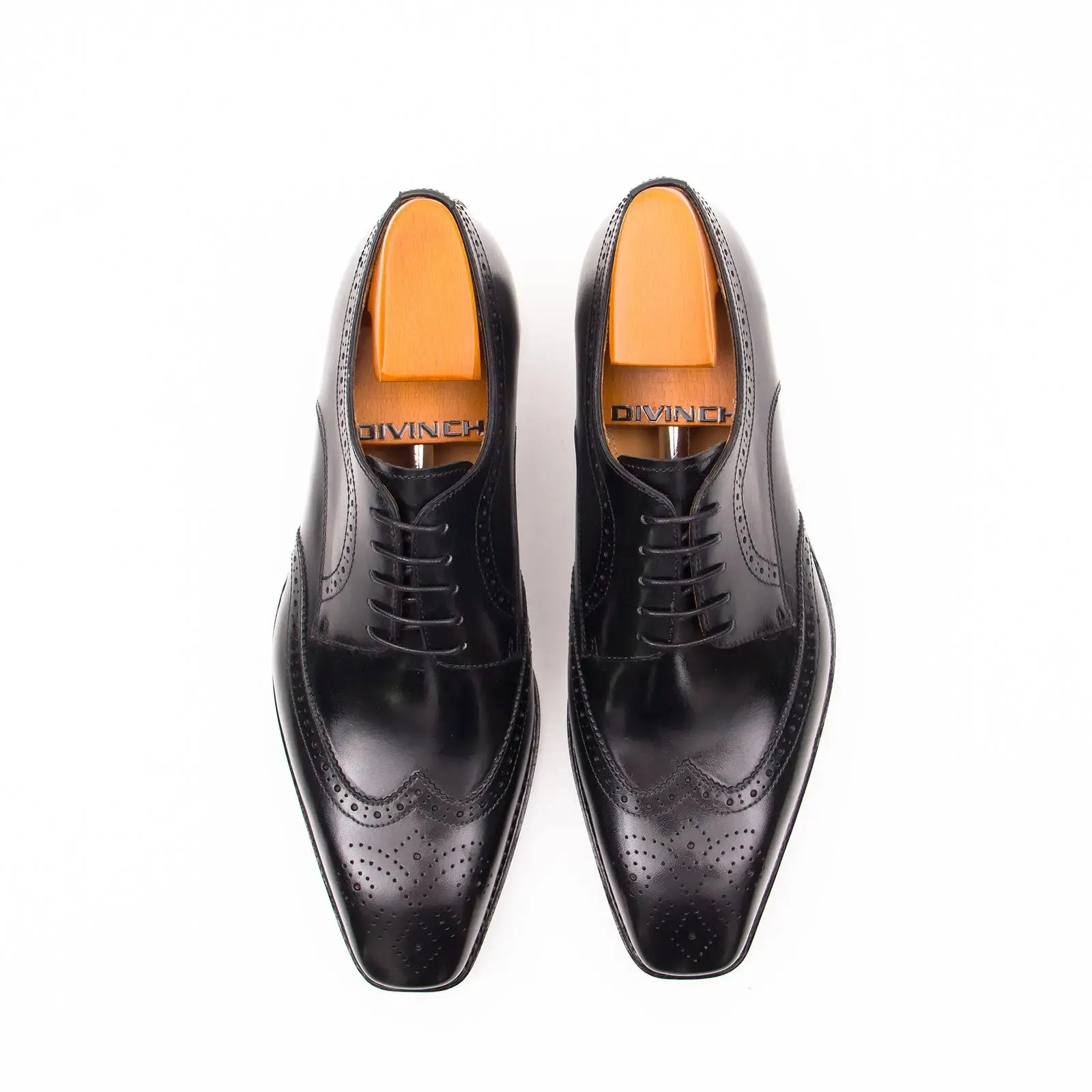 Goodyear welt derby shoes Brogue style