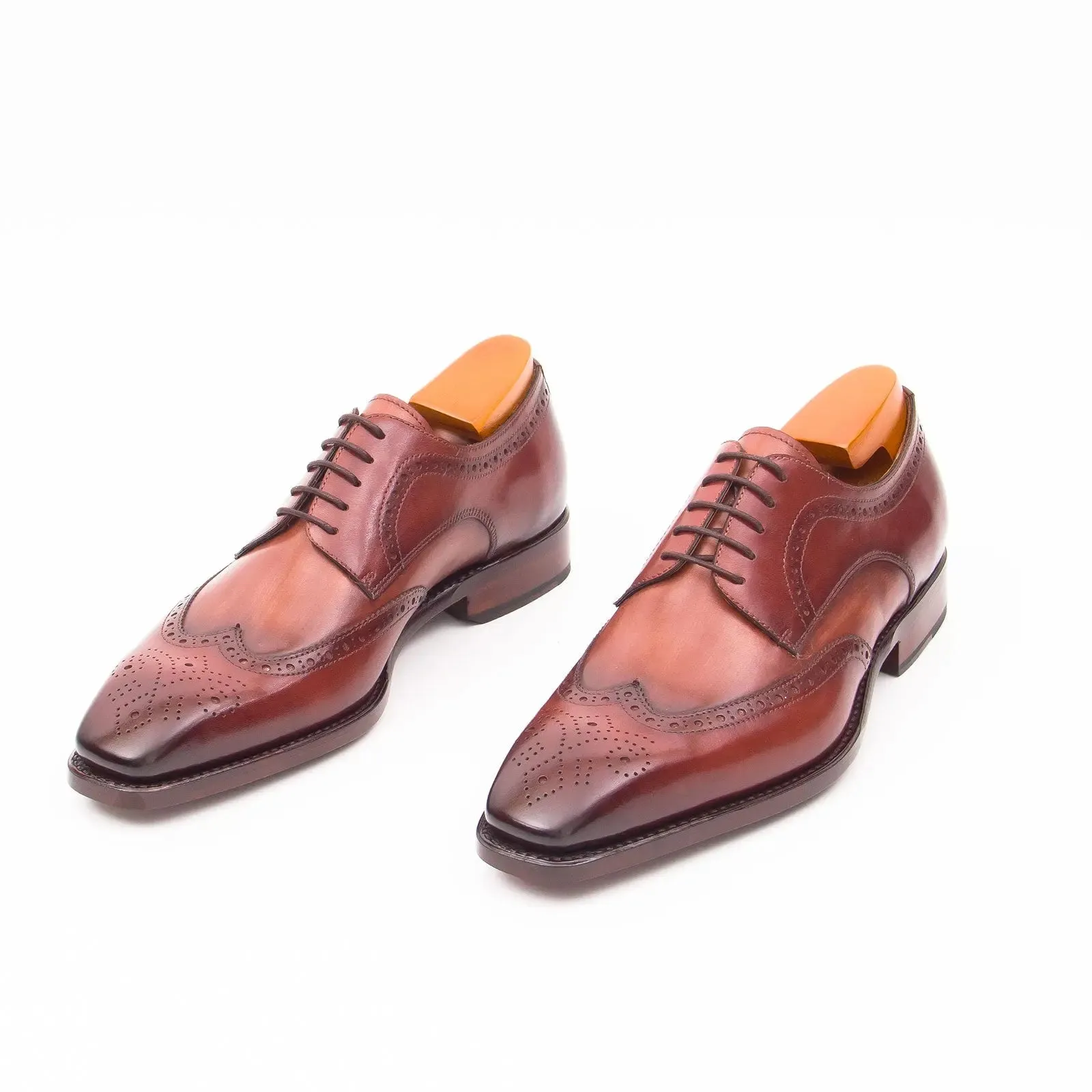 Goodyear welt derby shoes Brogue style