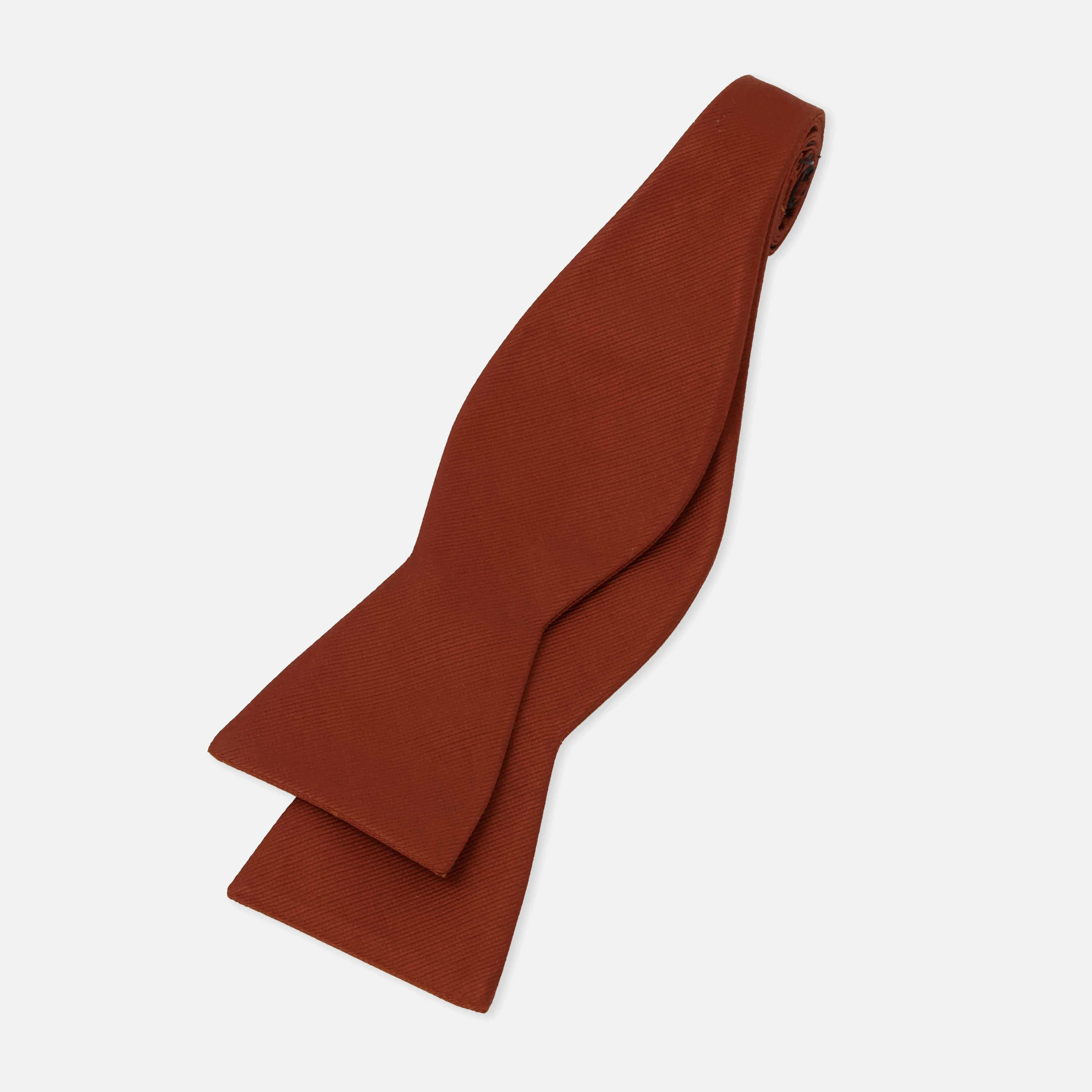 Grosgrain Solid Copper Bow Tie