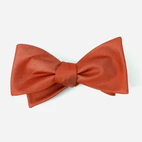 Grosgrain Solid Rust Bow Tie