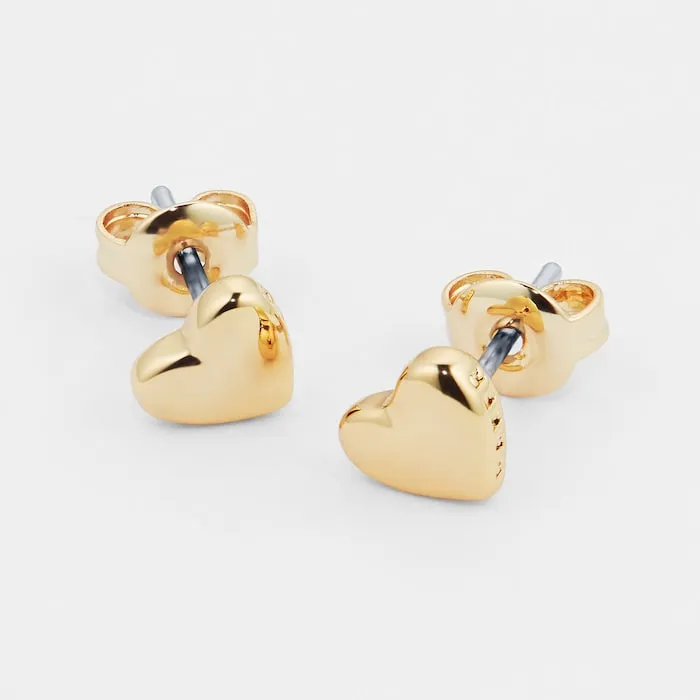 Harly Tiny Heart Stud Earring Gold