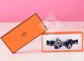 Hermes Blue Bow Tie Twilly