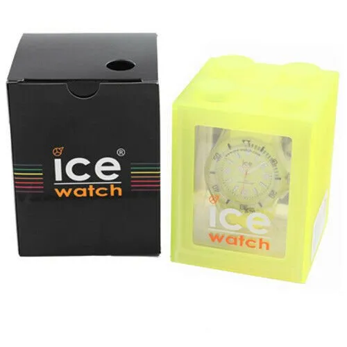 Ice-Watch Ice-Glow Polyamide & Silicon Unisex Yellow Watch GL.GY.U.S.11