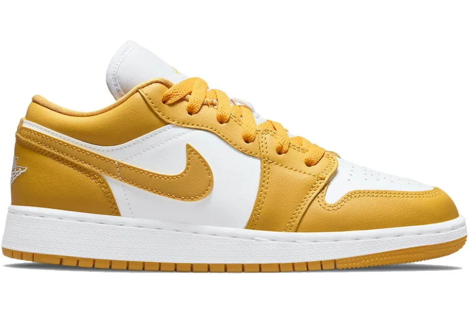 JORDAN 1 LOW WHITE POLLEN (GS)