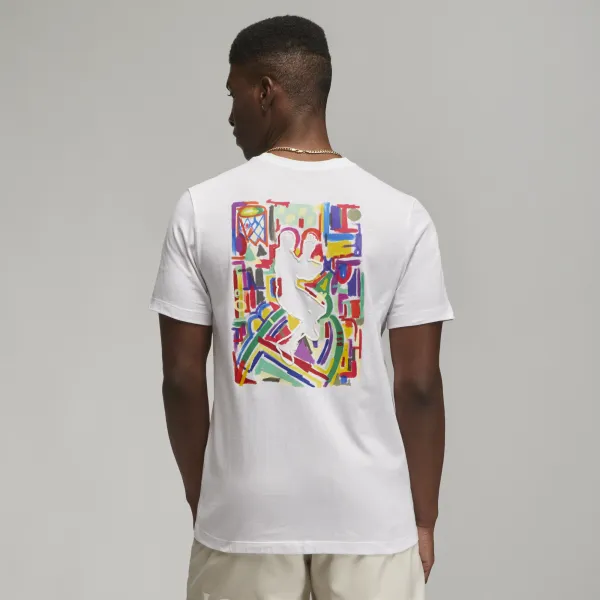 Jordan - Men - GFX Crew 4 Tee - White