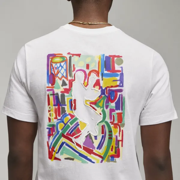 Jordan - Men - GFX Crew 4 Tee - White