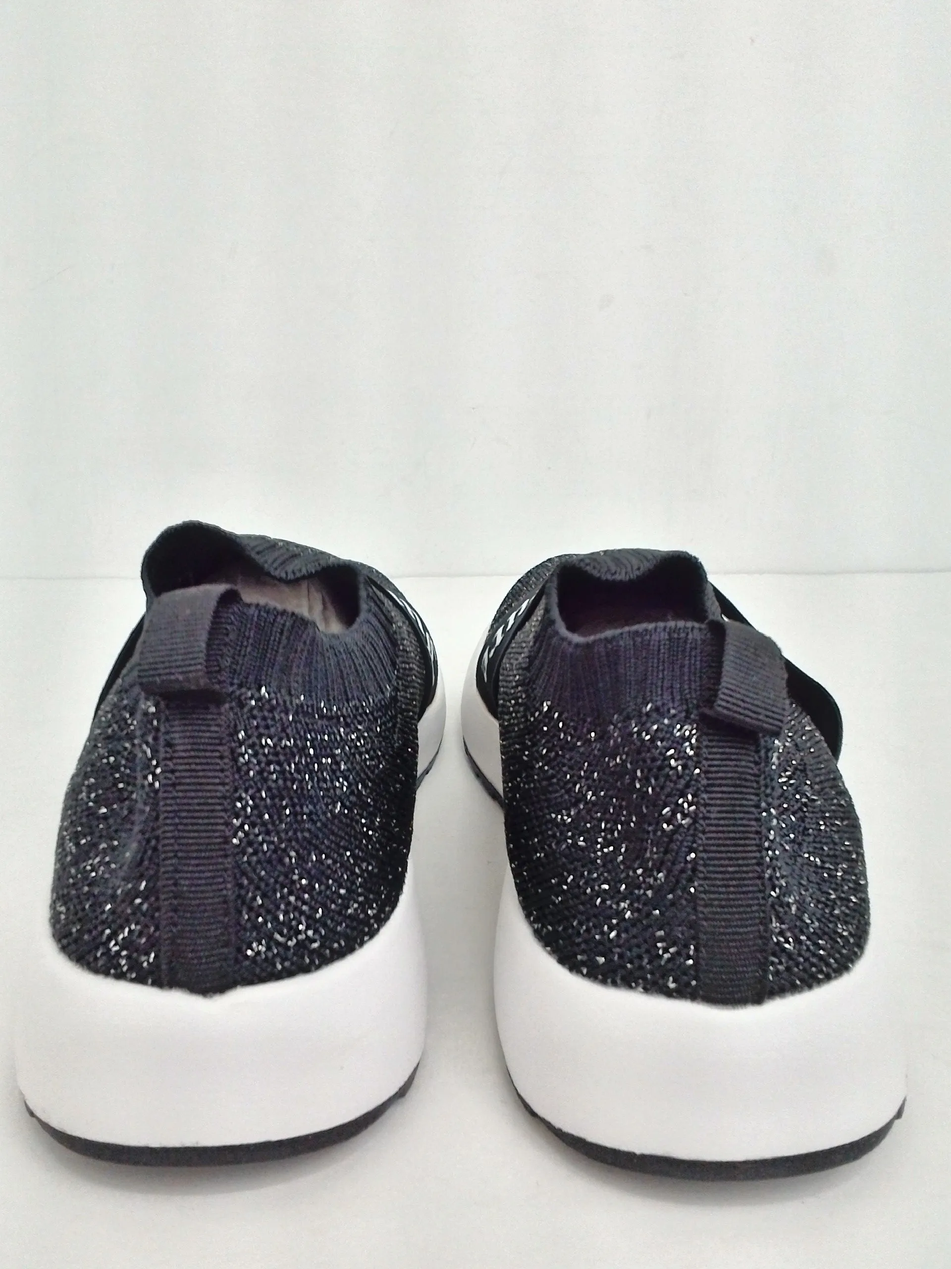 Juicy Couture Women's Annouce Black/Shiny Sneaker Size 8 M