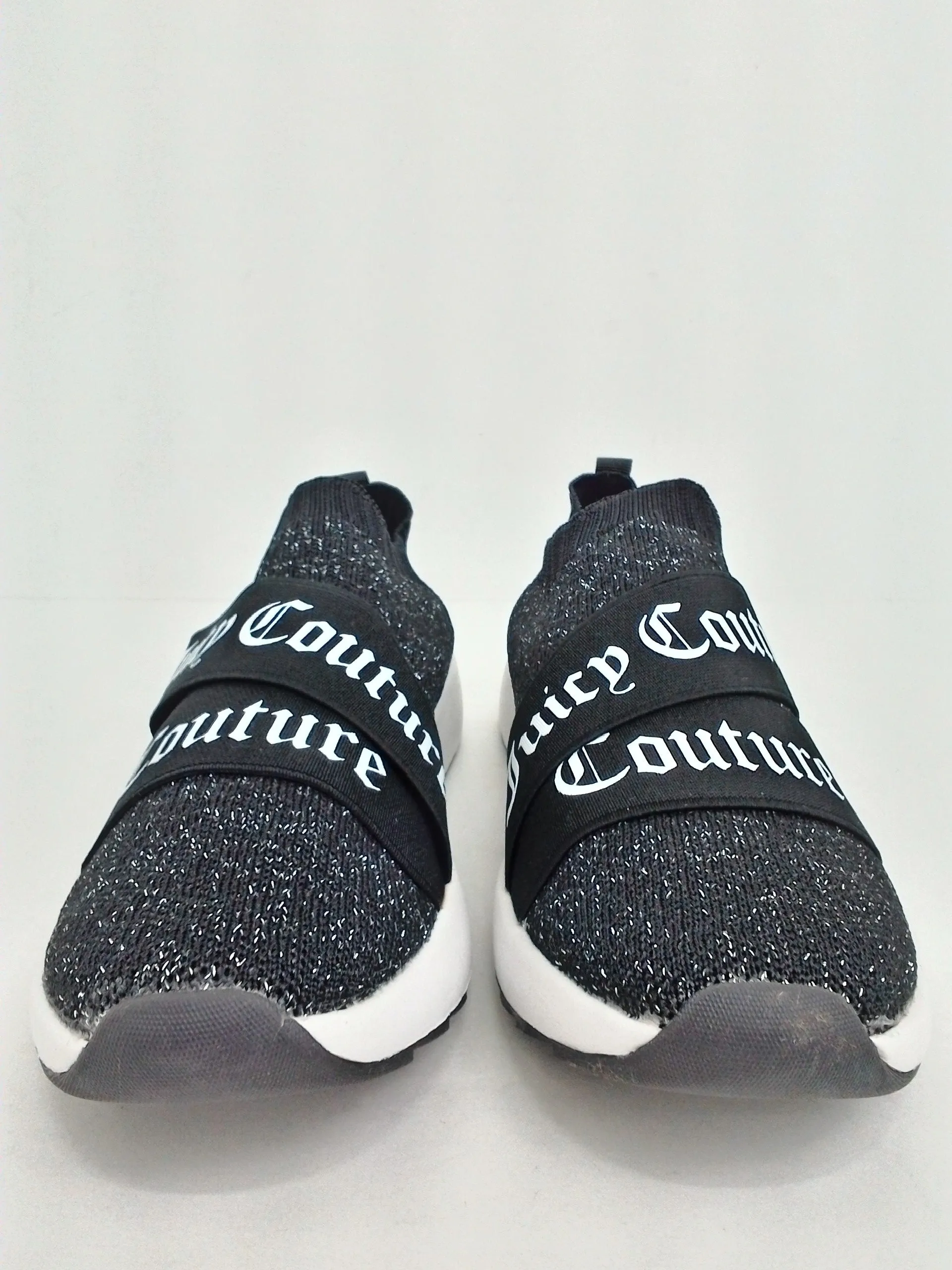 Juicy Couture Women's Annouce Black/Shiny Sneaker Size 8 M