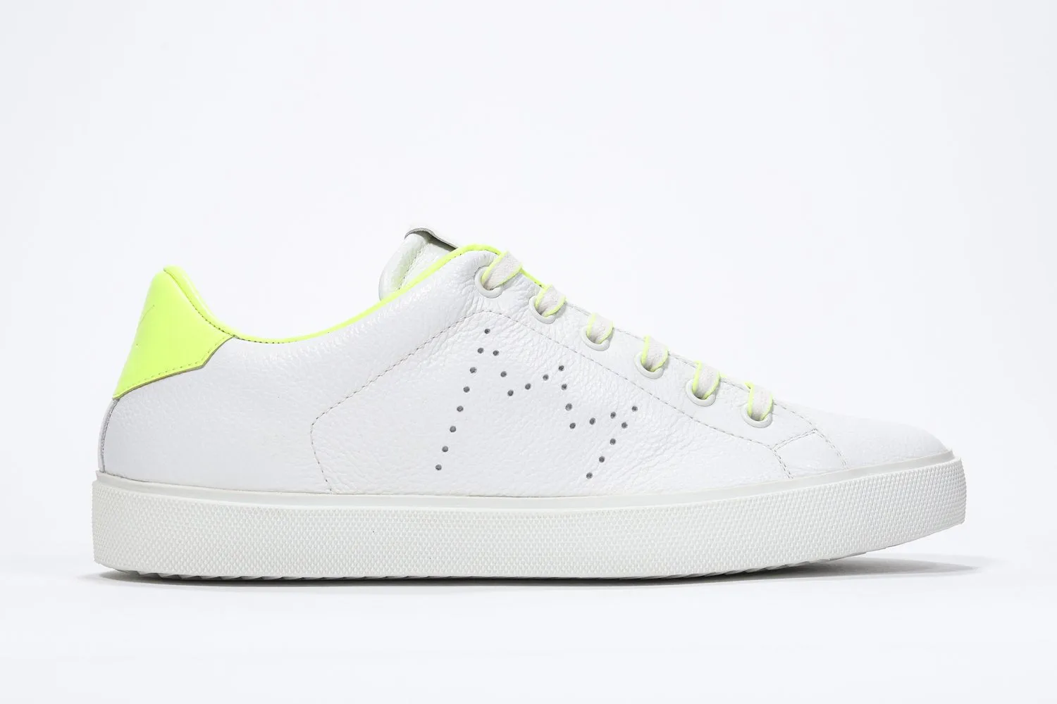 LC06 | Neon Yellow & White - Low Top - Women