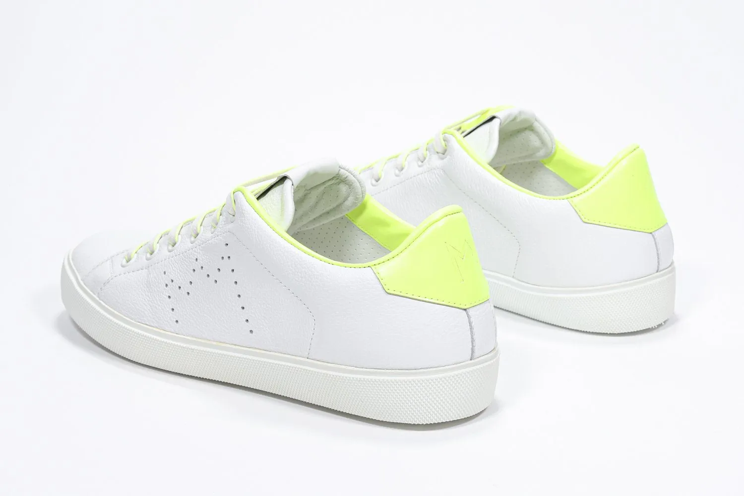 LC06 | Neon Yellow & White - Low Top - Women