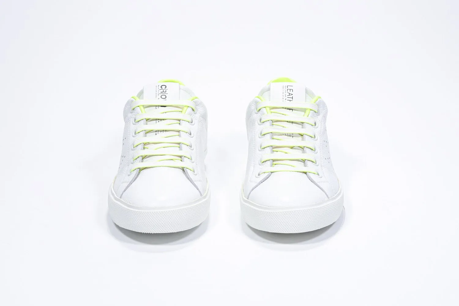 LC06 | Neon Yellow & White - Low Top - Women