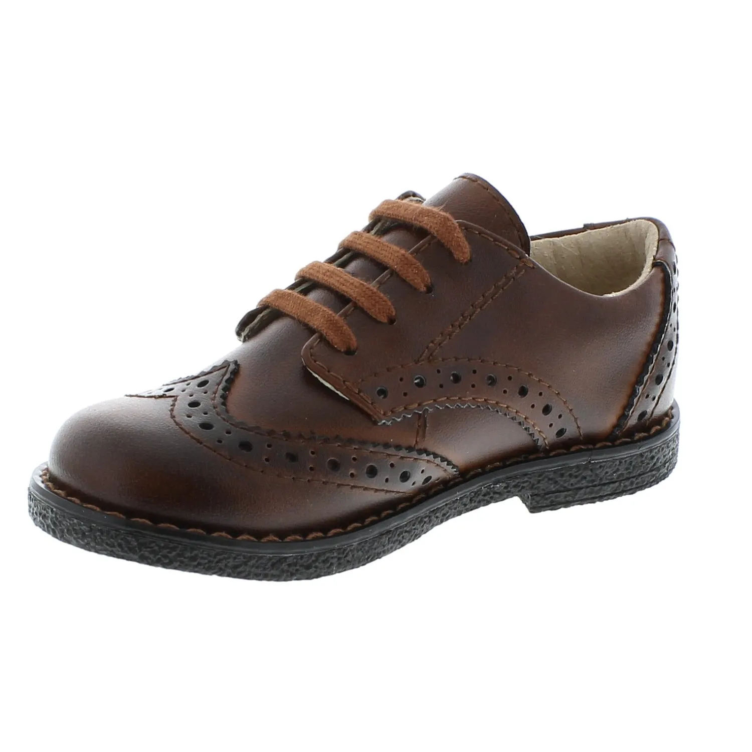 Logan Wing Tip- Cognac Burnished