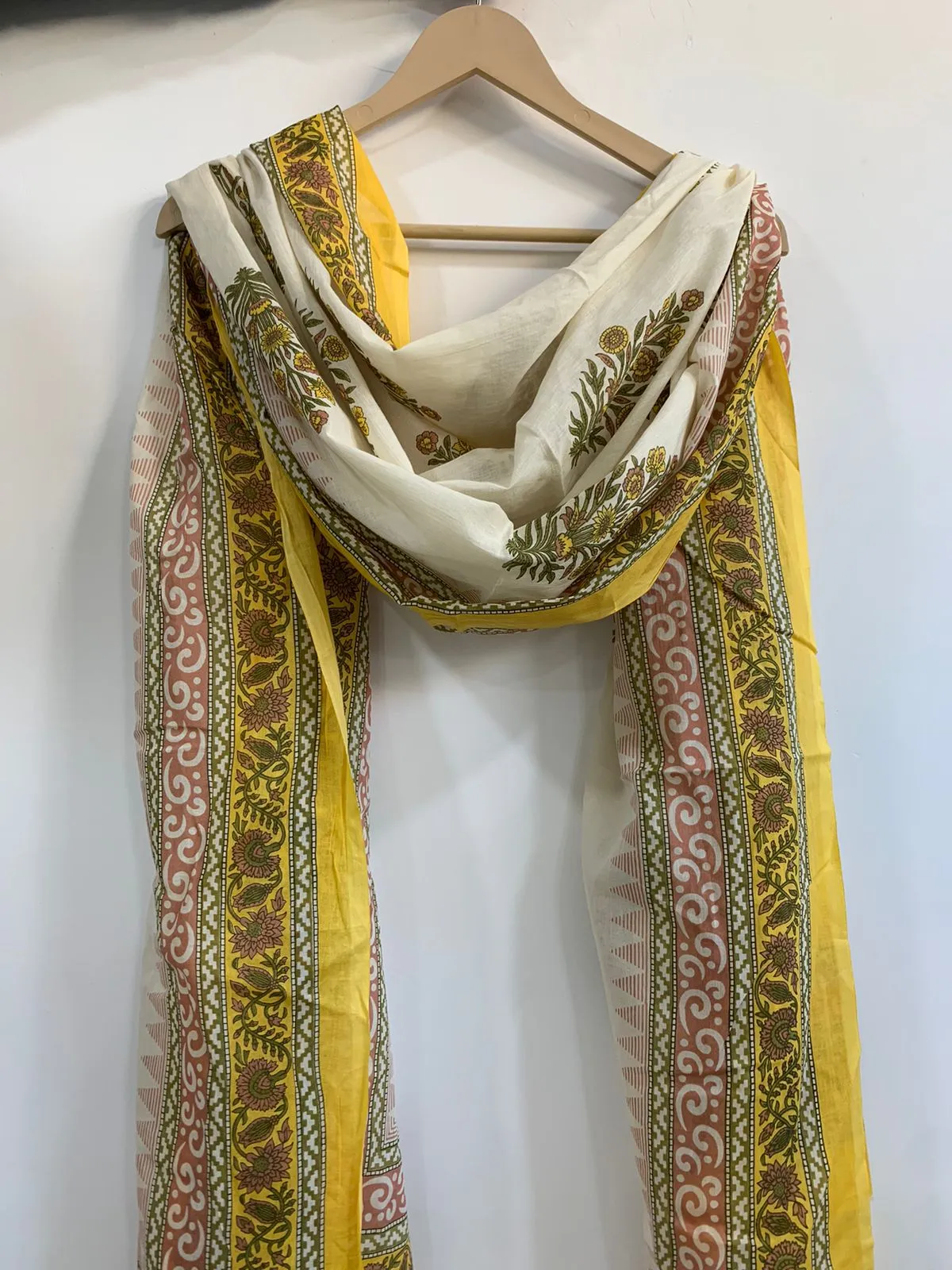 Mellow Yellow Cotton Dupatta