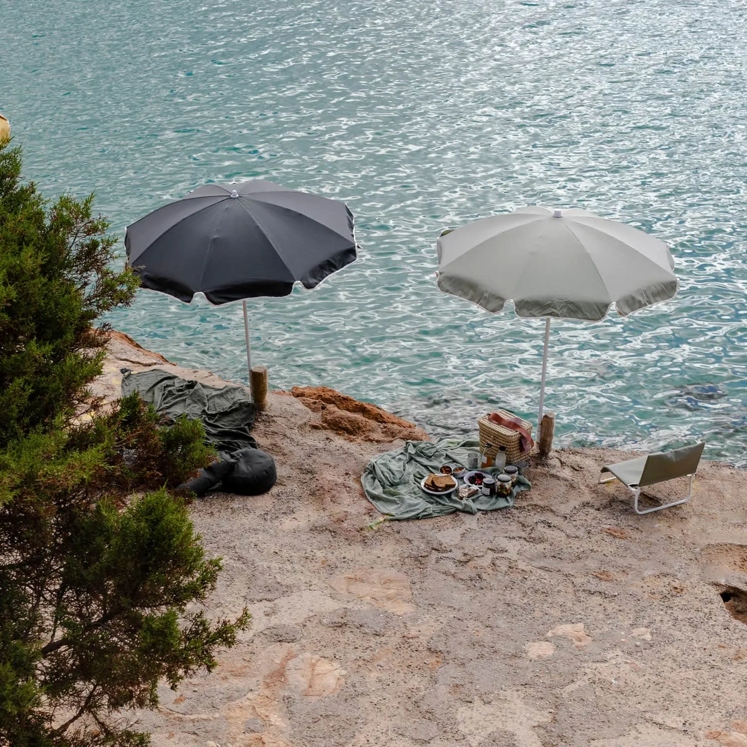 Menorca Beach Umbrella - S021 Dark Grey