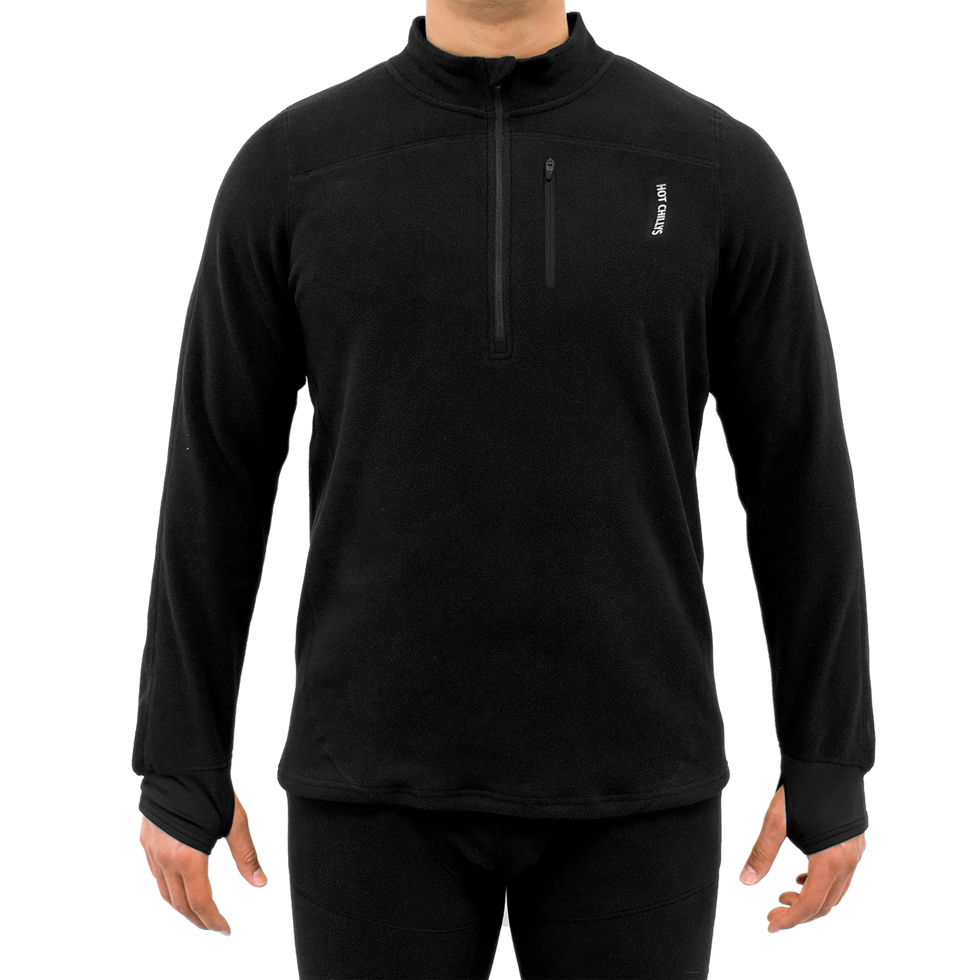 Men's La Montaña Fleece Zip T - Black/Black