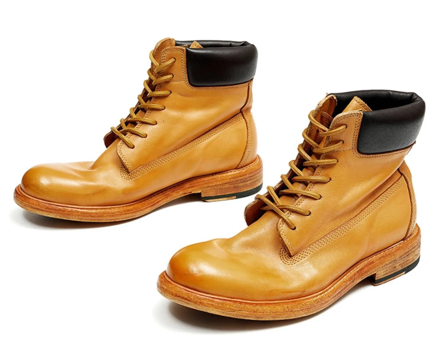 Men's Vintage-Style Leather Boots - Durable Skin Boots for Casual Wear