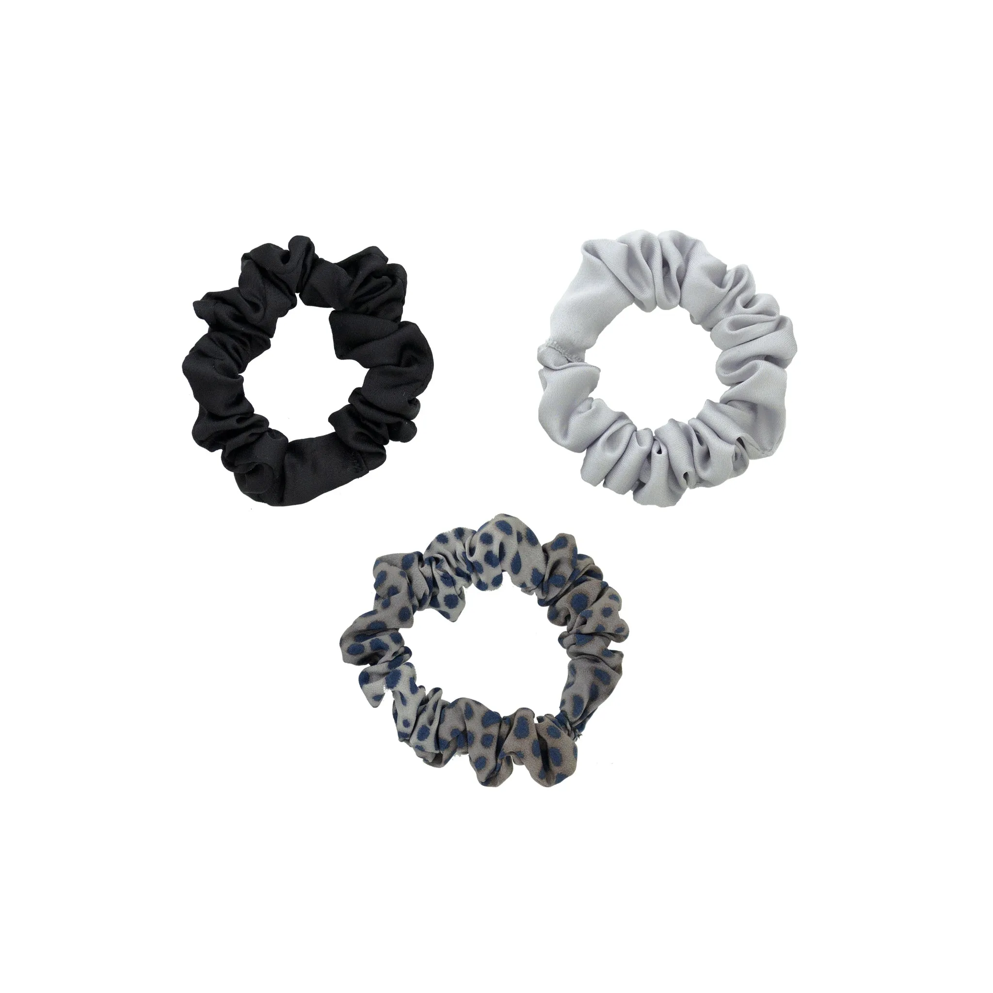 Midnight Safari Satin Scrunchies 3-Pack