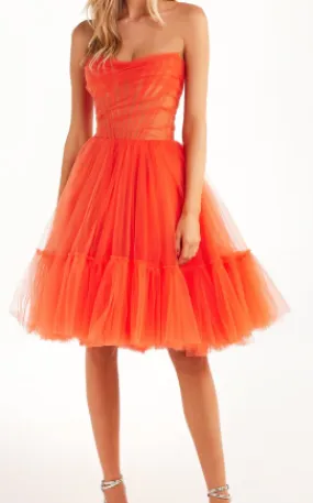 Milla Passion Strapless Tulle Mini Dress