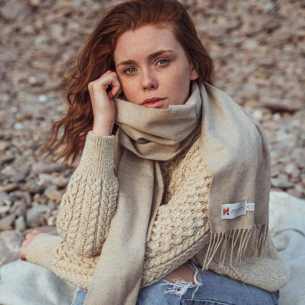 Oat Merino Wool Scarf