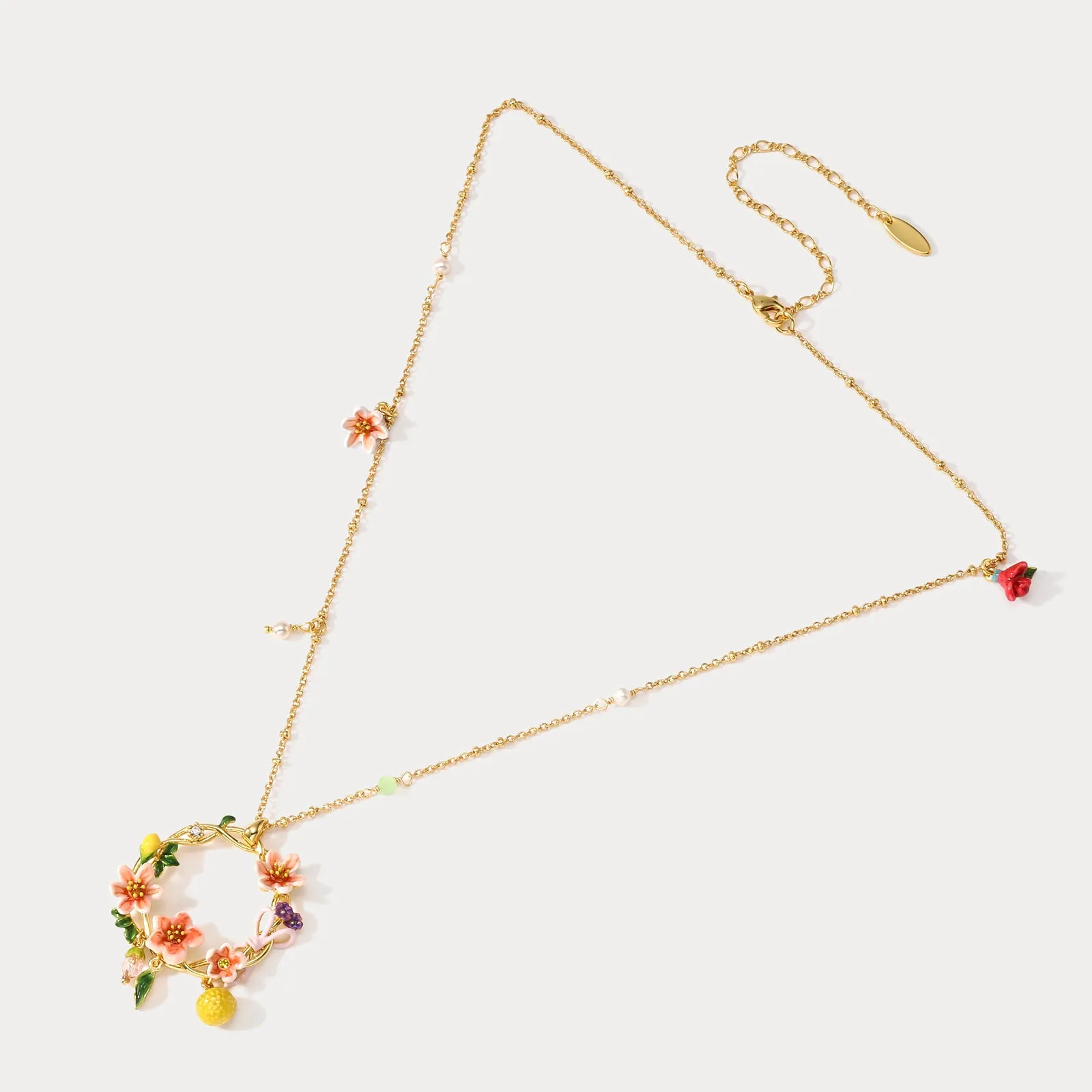 Orange Garland Necklace