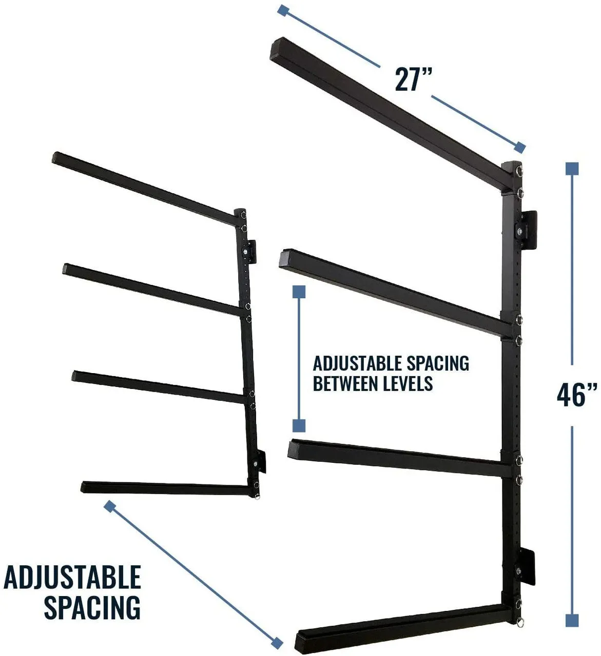 OUTLET | Champlain Kayak Storage | Indoor Adjustable Rack | 4 Levels