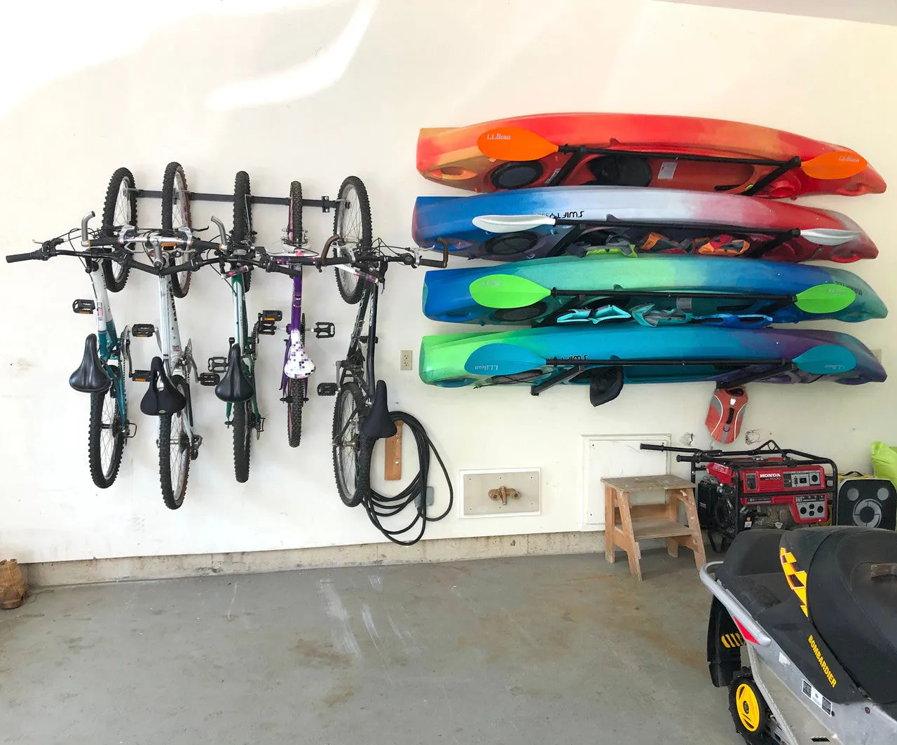 OUTLET | Champlain Kayak Storage | Indoor Adjustable Rack | 4 Levels