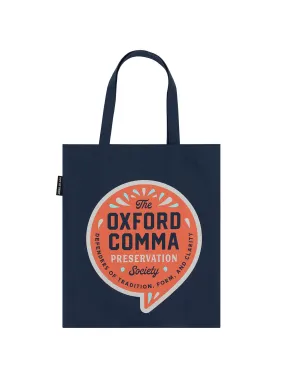 Oxford Comma Preservation Society tote bag