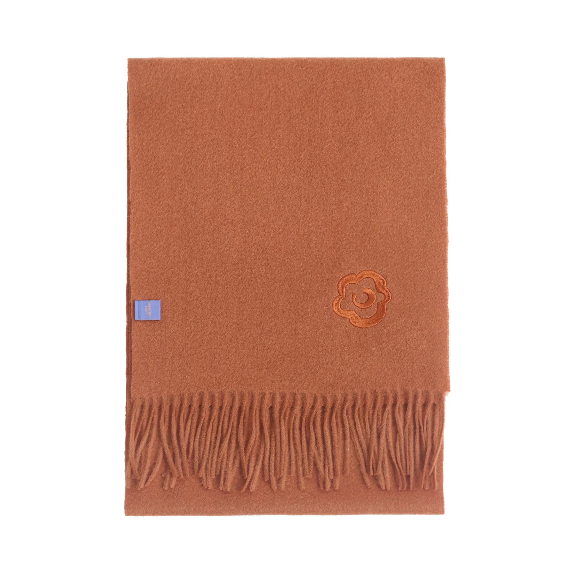 "Lost in Warmth" Classic Cashmere Scarf - Caramel