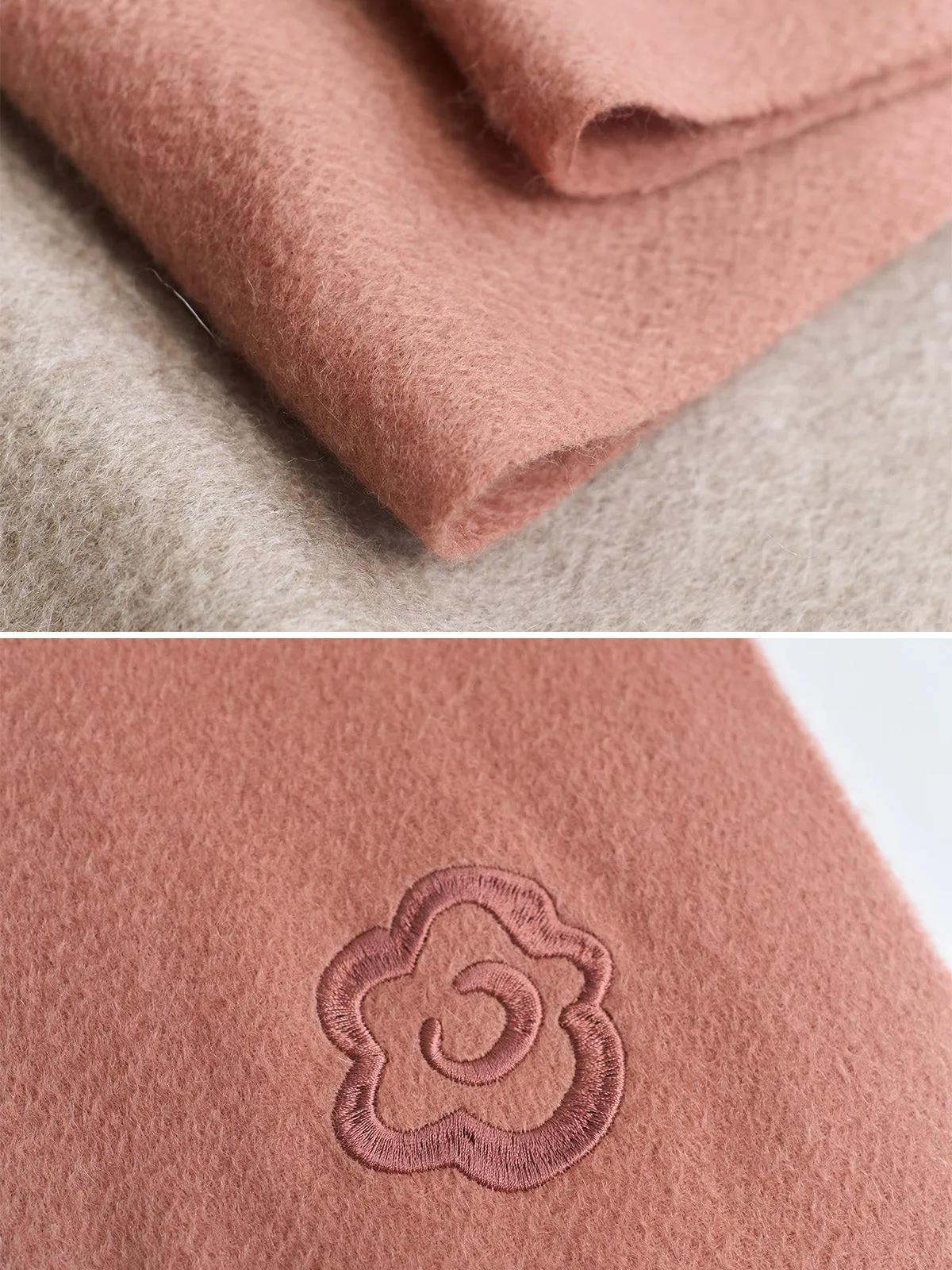 "Lost in Warmth" Classic Cashmere Scarf - Dusty Rose