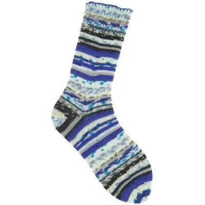 Rico Socks Neon Fair Isle 4ply