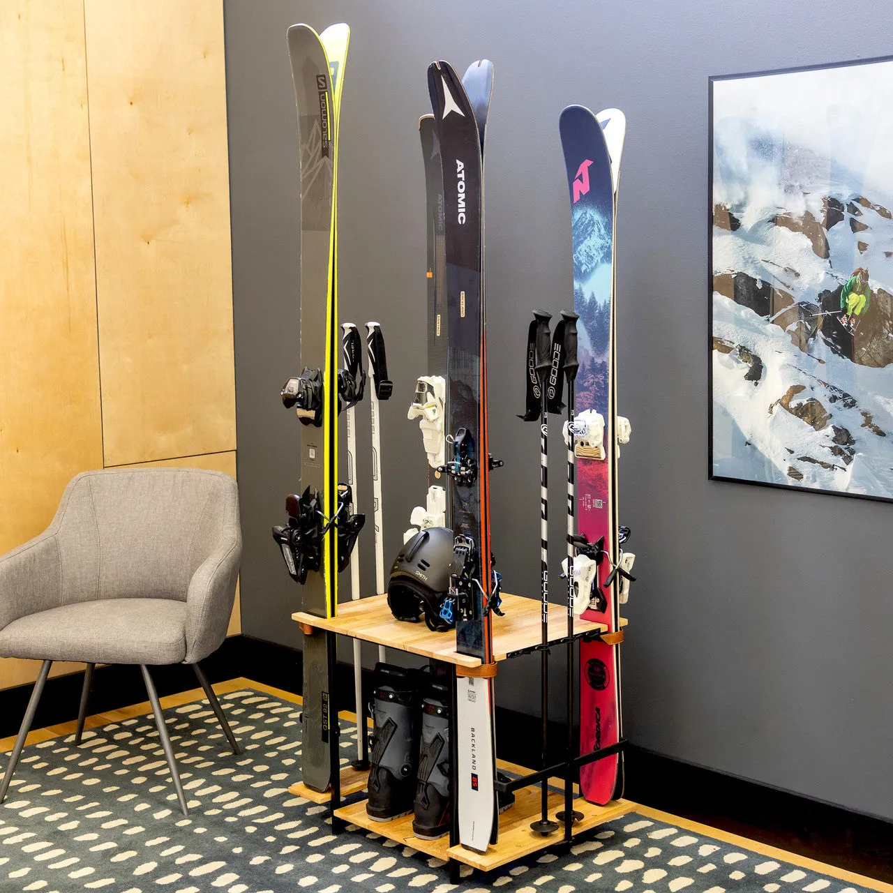 Silverton Ski Organizer | Holds 4 Pairs of Skis