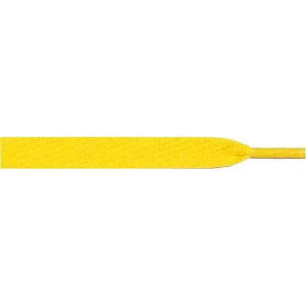 Skateboard Flat 1/2 - Yellow (12 Pair Pack) Shoelaces