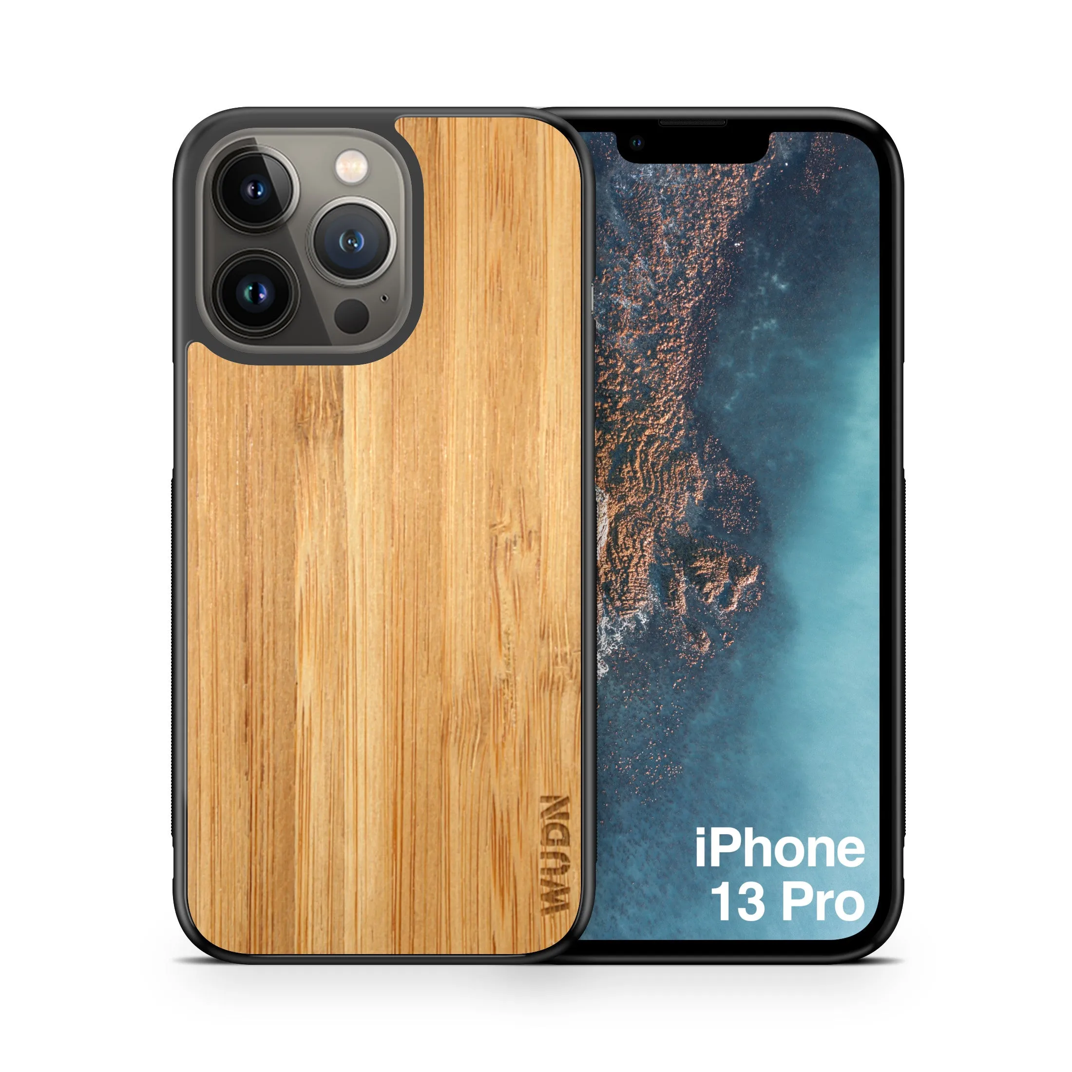 Slim Wooden iPhone Case (Carmalized Bamboo)