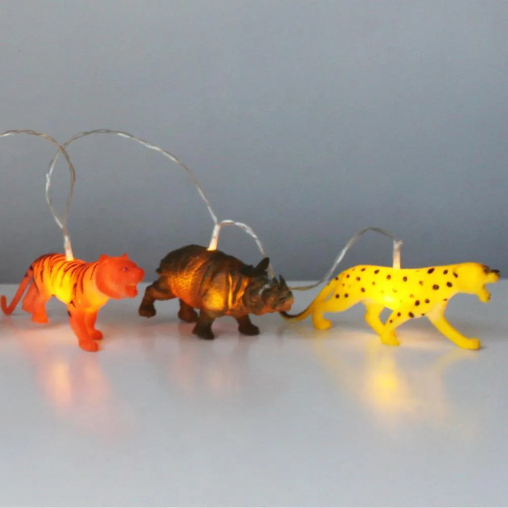 String Lights With Safari Animals