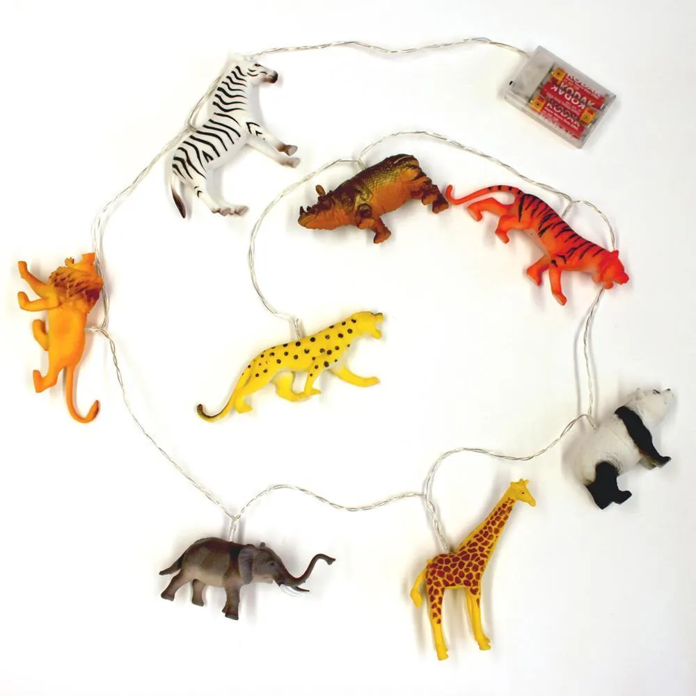 String Lights With Safari Animals