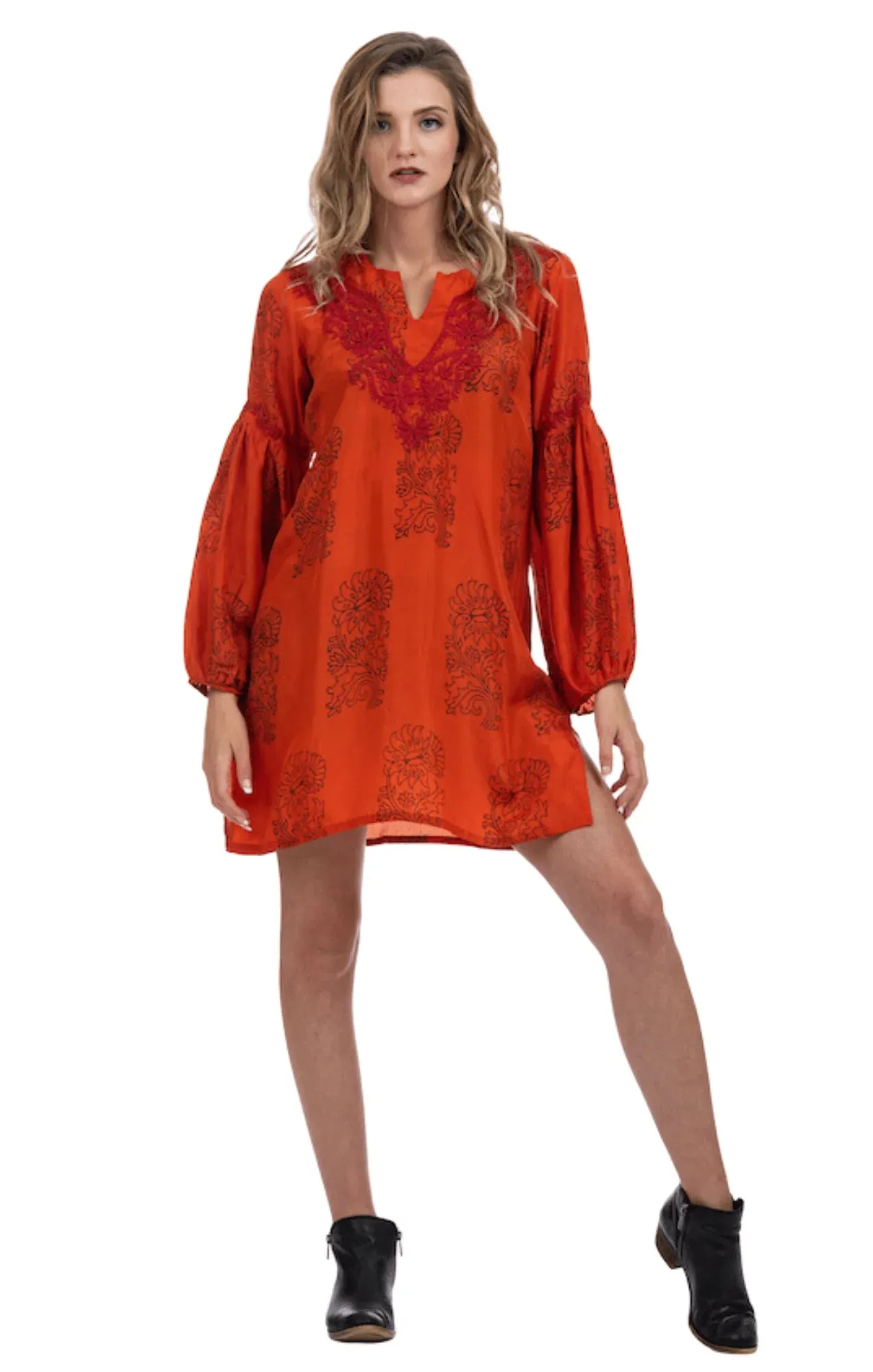 Tangerine Sara Jasmin Silk Blouse