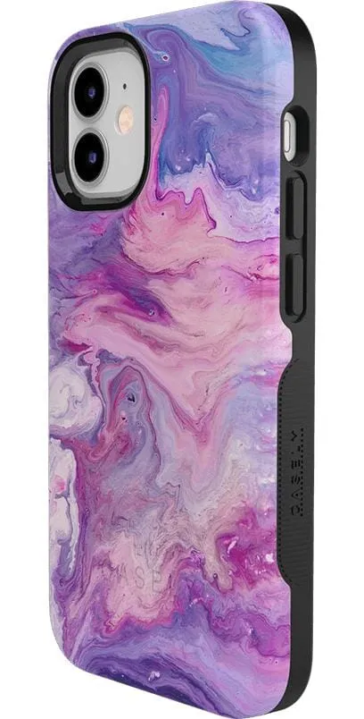 Tie Dying Over You | Purple Marble iPhone Case