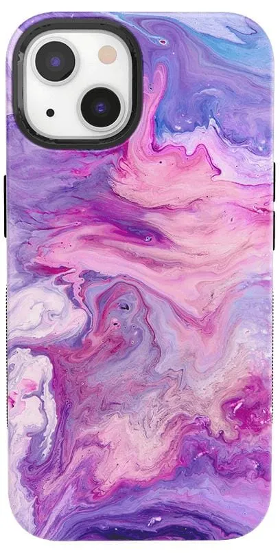 Tie Dying Over You | Purple Marble iPhone Case