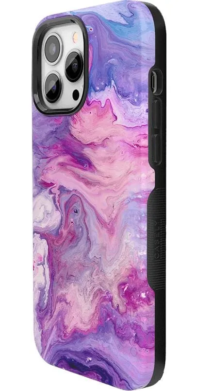 Tie Dying Over You | Purple Marble iPhone Case