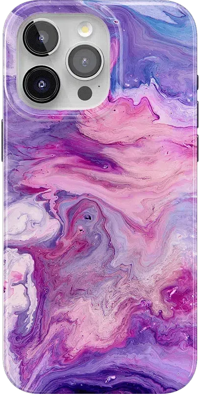 Tie Dying Over You | Purple Marble iPhone Case