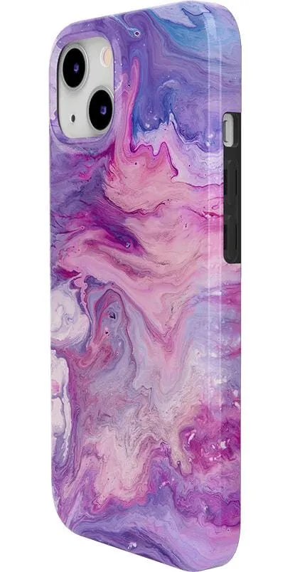 Tie Dying Over You | Purple Marble iPhone Case