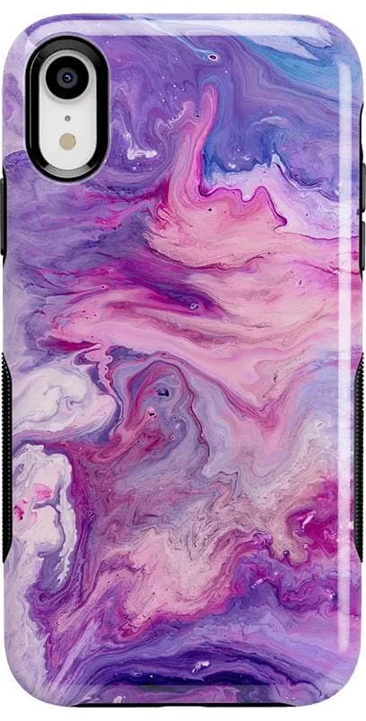 Tie Dying Over You | Purple Marble iPhone Case